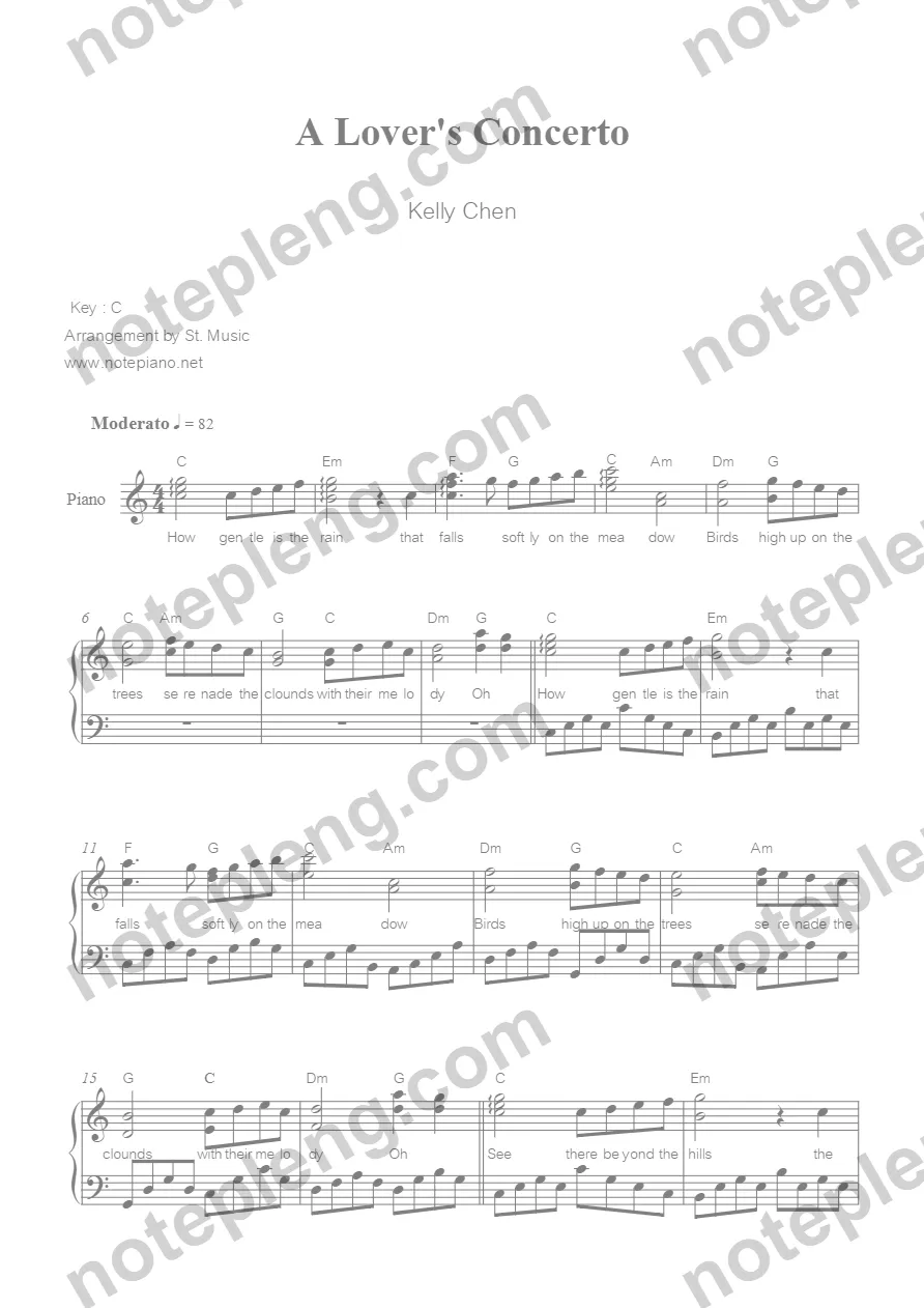 Lover Concerto - Kelly Chen - หน้า 1