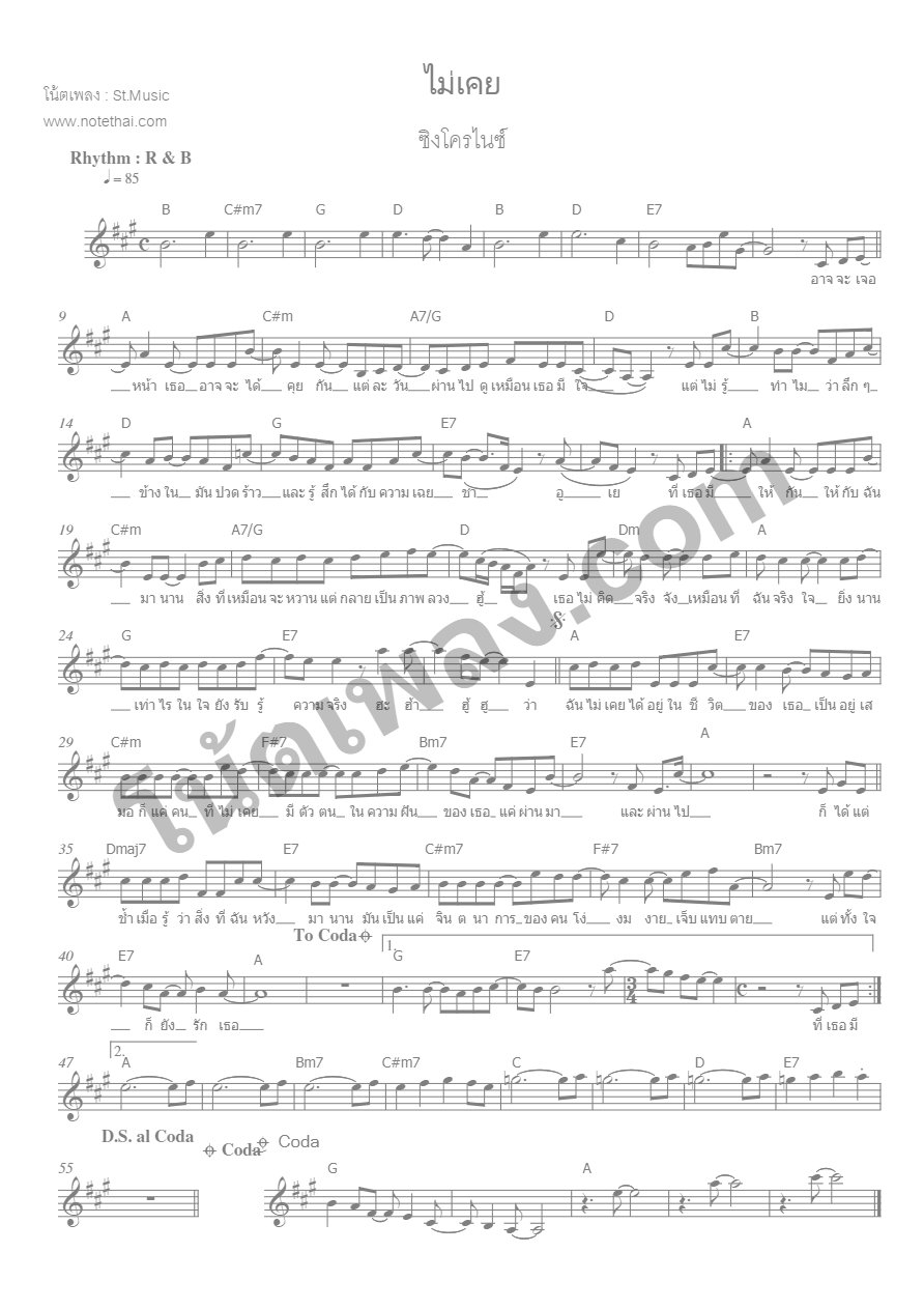 ไม่เคย - ซิงโครไนซ์ - หน้า 1